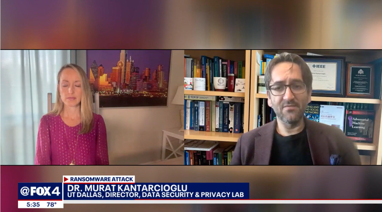 Dr. Murat Kantarcioglu Talks with Fox 4 News About Dallas Central Appraisal District Hack Still Causing Issues, Tax Bills May Be Delayed For Thousands