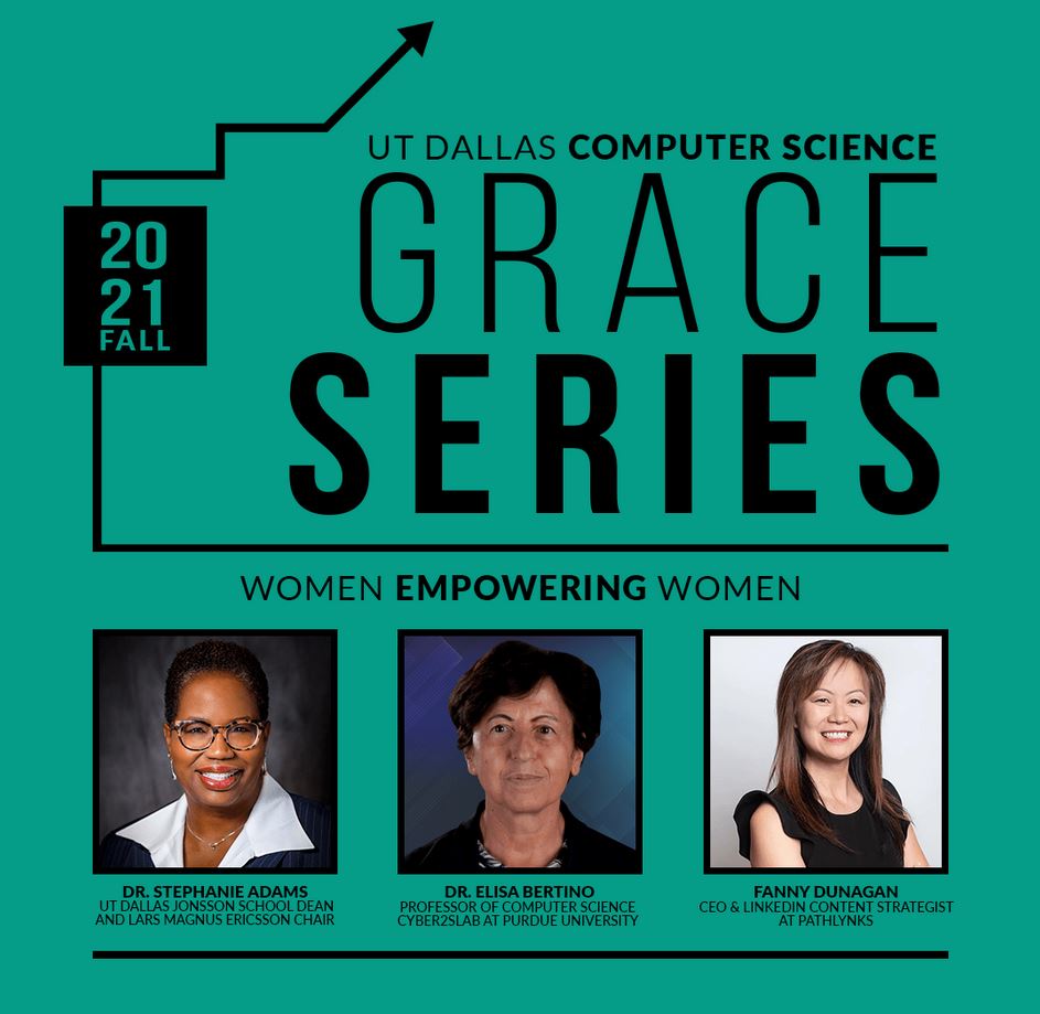 UT Dallas Computer Science Grace Series 2021 fall. Women Empowering Women. 